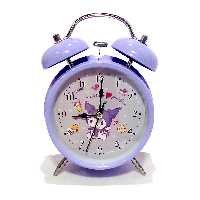 ساعت زنگ دار فلزی رومیزی طرح کرومی متنوع