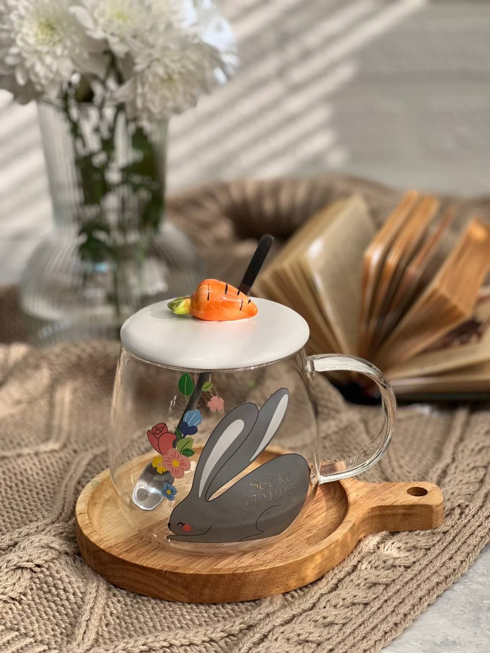 ماگ پیرکس درب دار هویج کد00551