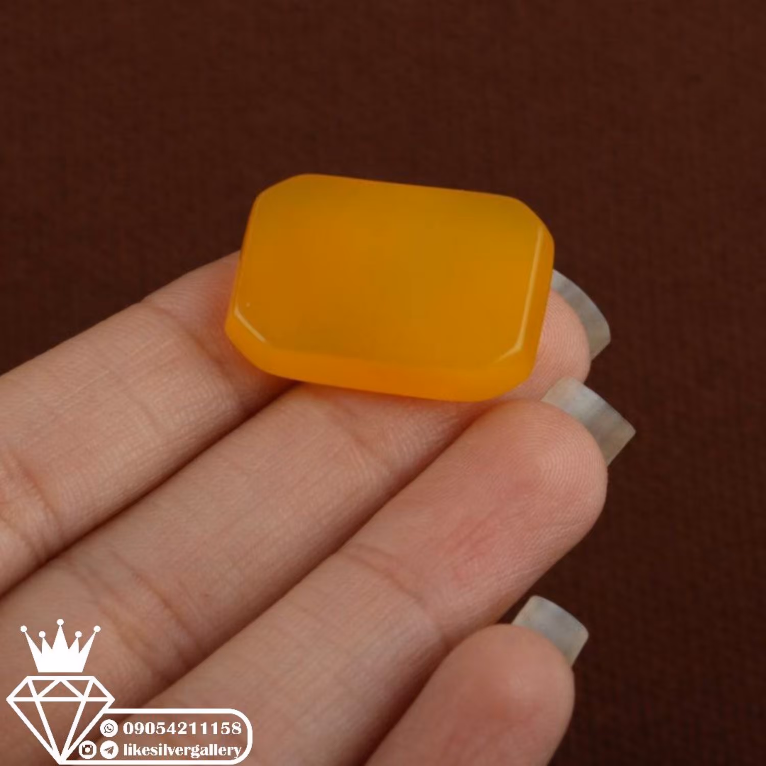 سنگ شرف الشمس(عقیق زرد)کد654 ارسال رایگان