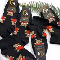 جین 12 تایی جوراب کش انگلیسی تدی قلبی 