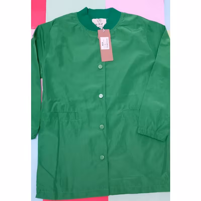 کاپشن بارانی خارجی دخترانه با طرح گلدوزی  سایز4تا7سال
