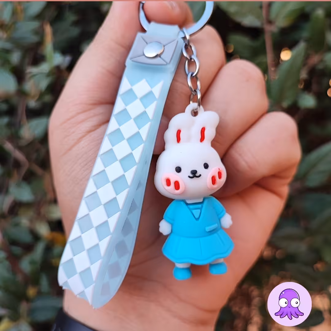 جاکلیدی سیلیکونی فانتزی طرح خرگوش 2