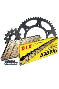 زنجیر موتورسیکلت HONDA CBR 954 RR GEAR مجموعه ای با حلقه ایکس طلا 16 43T 108L D.I.D