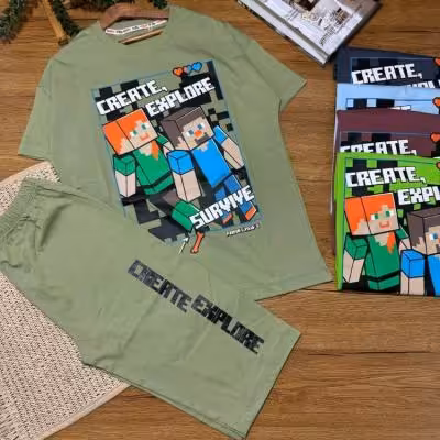 تیشرت شلوارک ماینکرافت