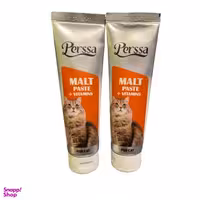 خمیر مالت گربه پرسا مدل مولتی ویتامین کد 2 وزن 100 گرم بسته 2 عددی