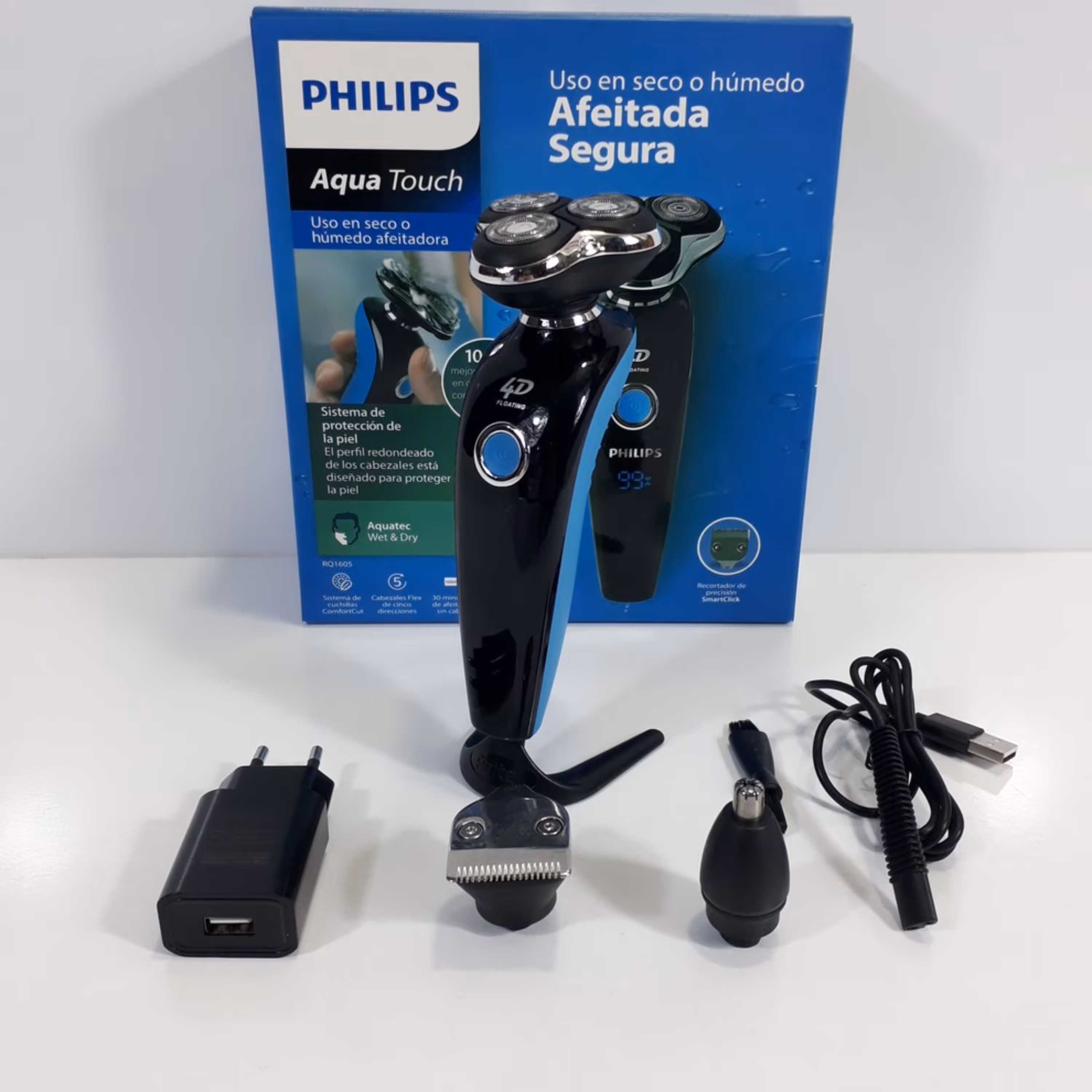 ریش تراش سه کاره دیجیتالی ضدآب فیلیپس PHILIPS 1605 22 یک سال گارانتی