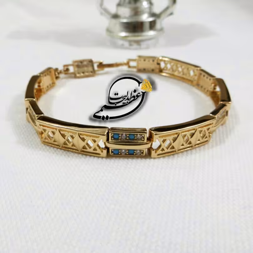دستبند بسیار زیبای برند Xuping از جنس مس و روکش طلا بسیار با کیفیت با تغییر سایز
