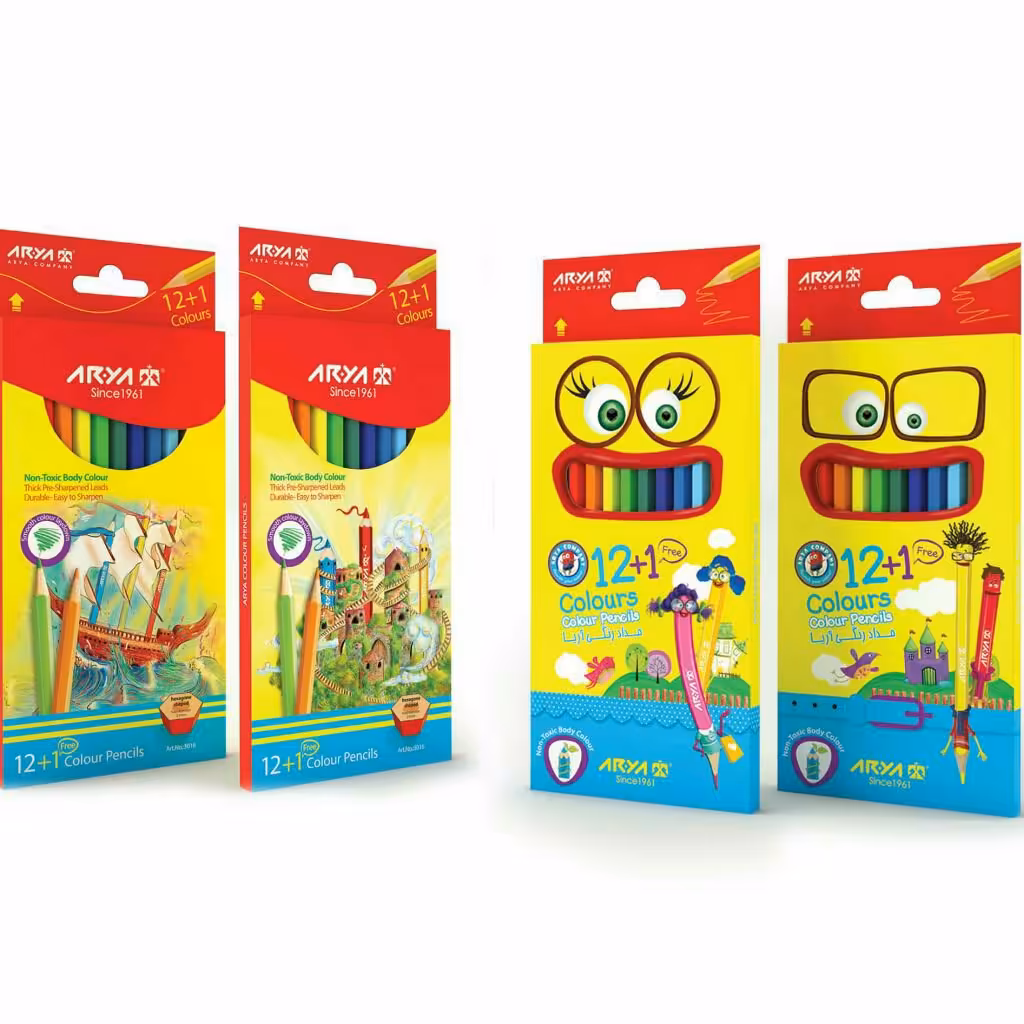 مدادرنگی 1+12 آریا جعبه مقوایی 