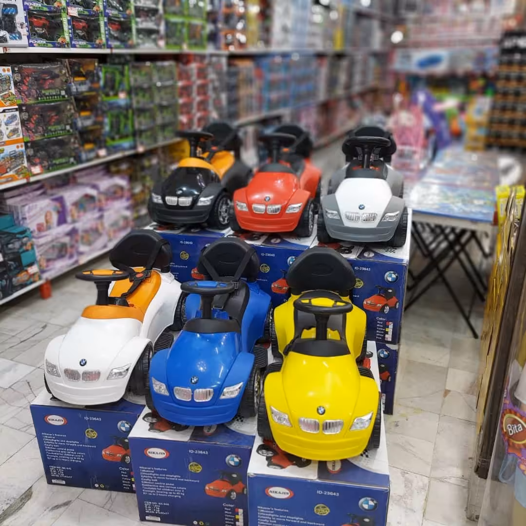 ماشین شارژی کیفیت بالا شرکتی باطری 6ولت و موزیکال تحمل وزن 45کیلو