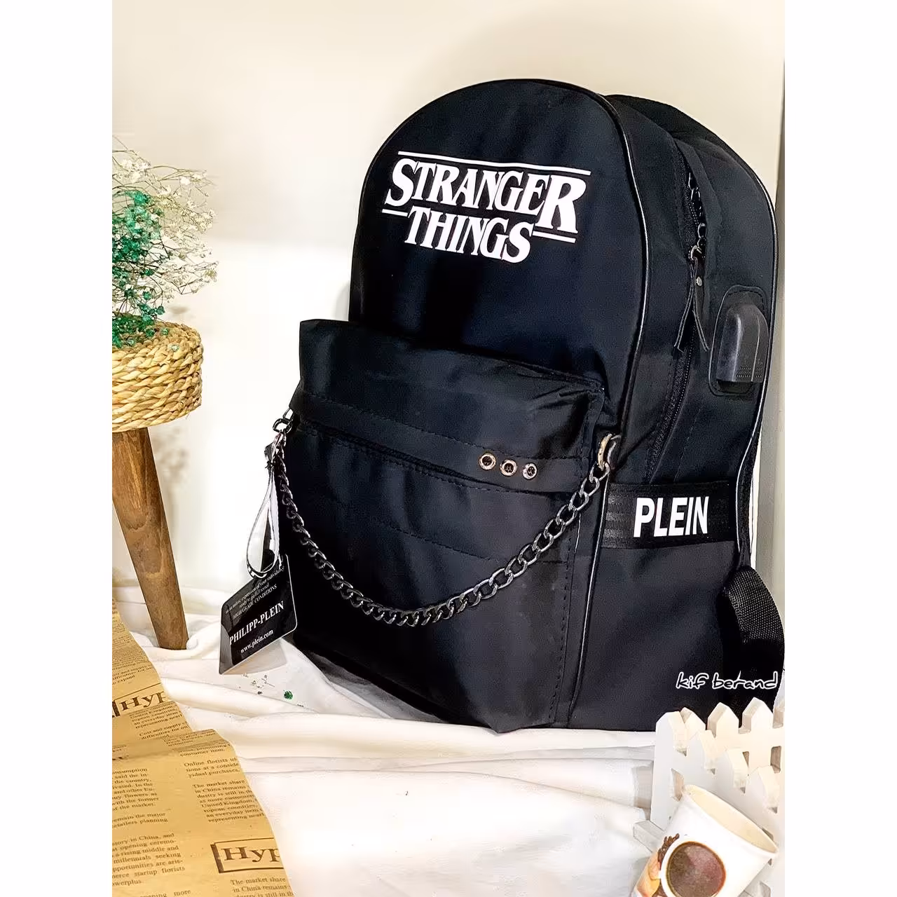 کوله مدارس اسپرت زنجیر دار  هنذفری دارخارجی(ارسال رایگان)