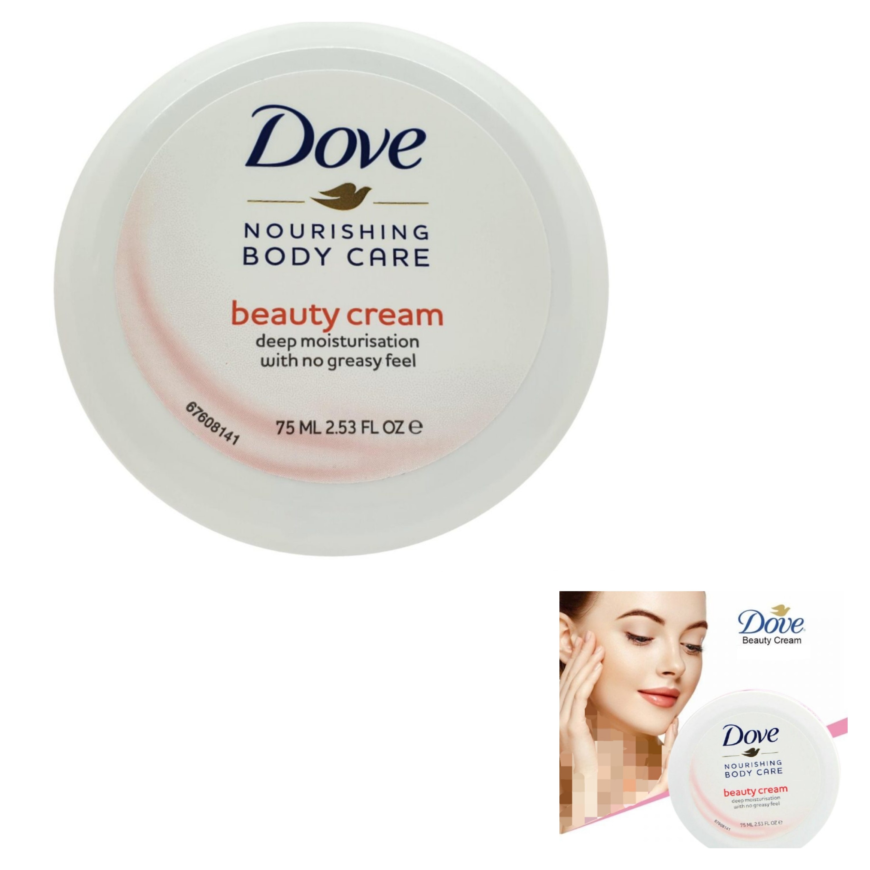 کرم دست  و صورت زنانه داو dove اصل 75 میل