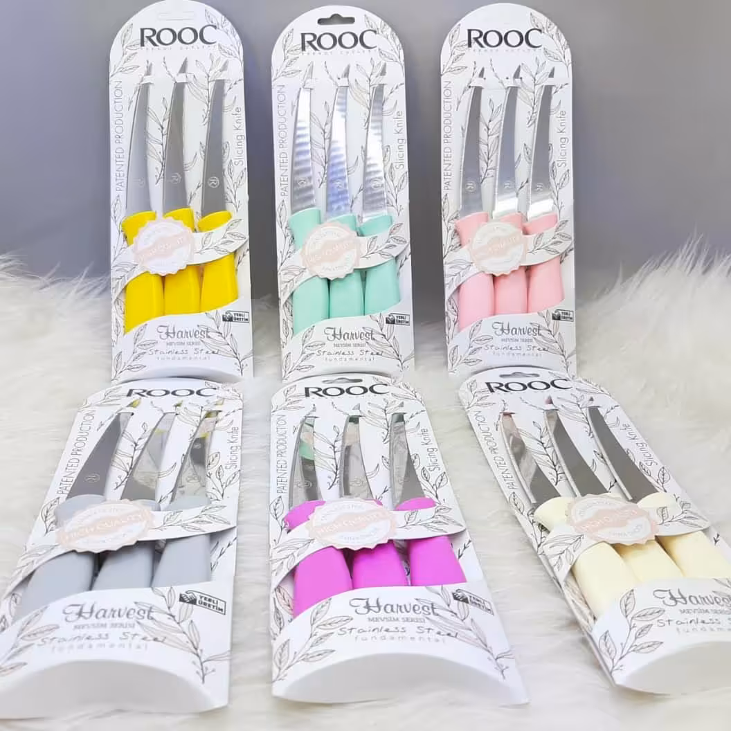 چاقوی آشپزخانه روک (3 تایی) ارّه ای