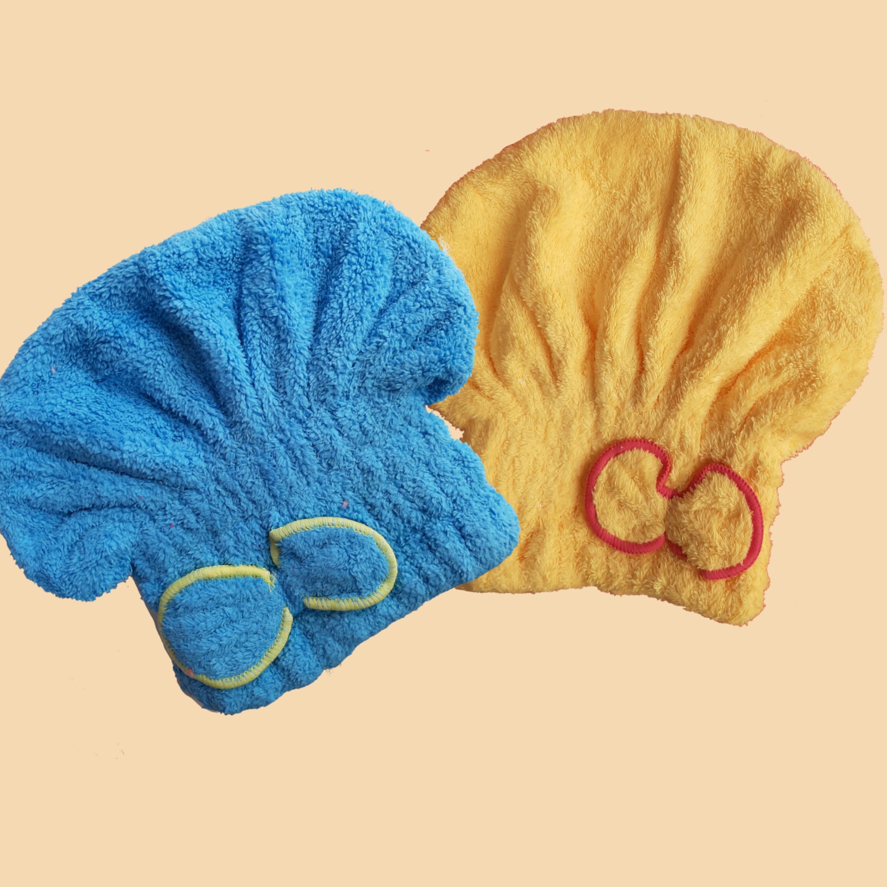 حوله سر با جذب آب و آبگیری فوق العاده کلاه حوله ای