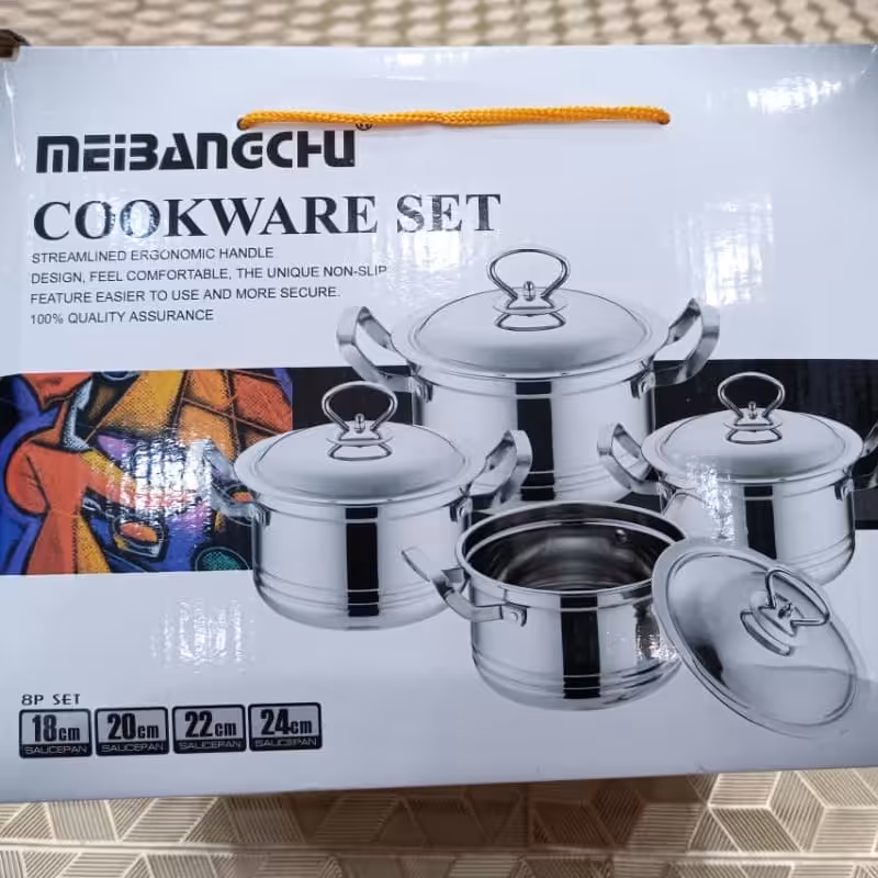 سرویس قابلمه 8 تیکه استیل