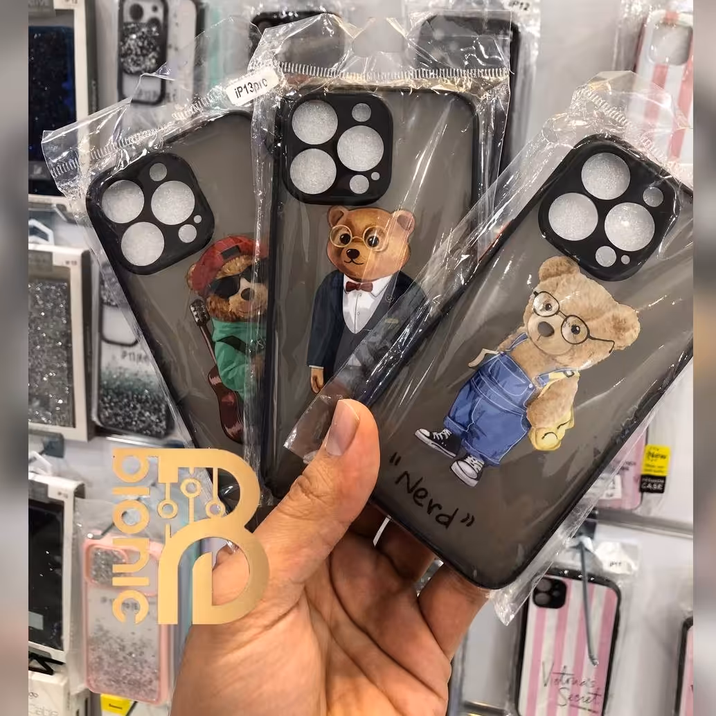 گارد iphone 13 pro طرح تدی محافظ لنز دار