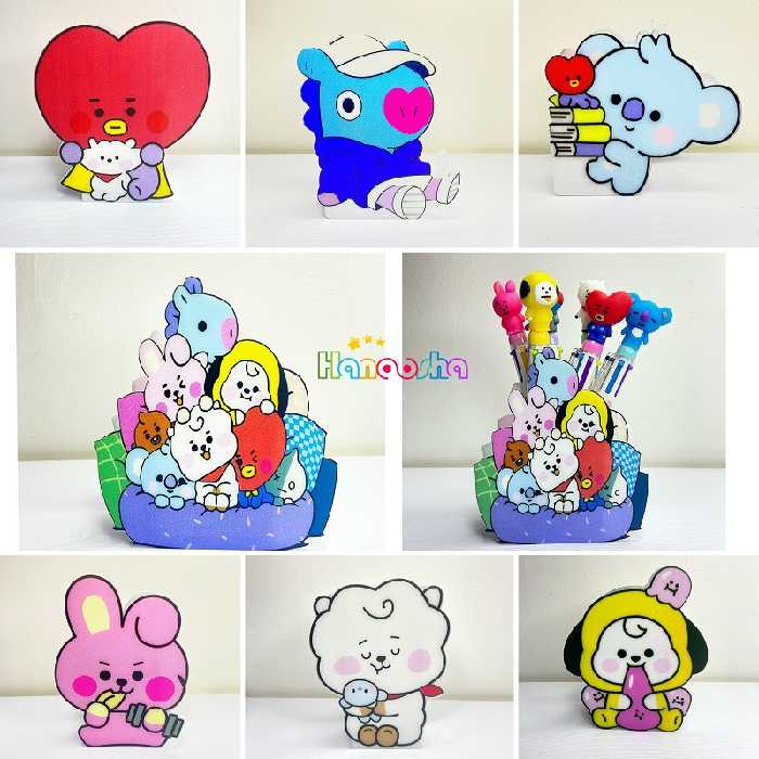 جامدادی رومیزی فانتزی پلکسی بی تی اس