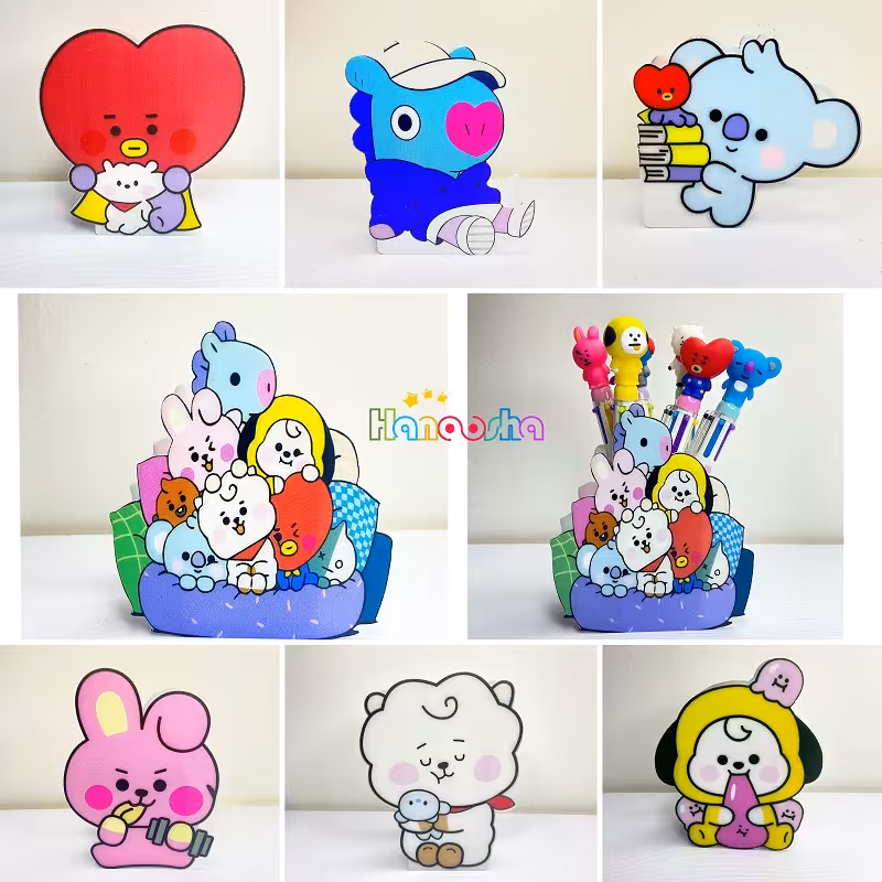 جامدادی رومیزی فانتزی پلکسی بی تی اس