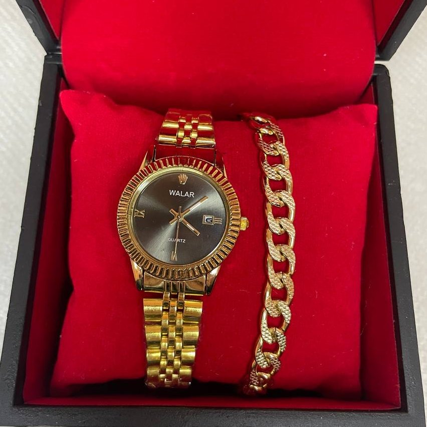 ست ساعت با دستبند کارتیر  زنانه فوق العاده با کیفیت 