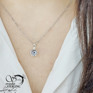 گردنبند چشم نظر نقره کد 10478