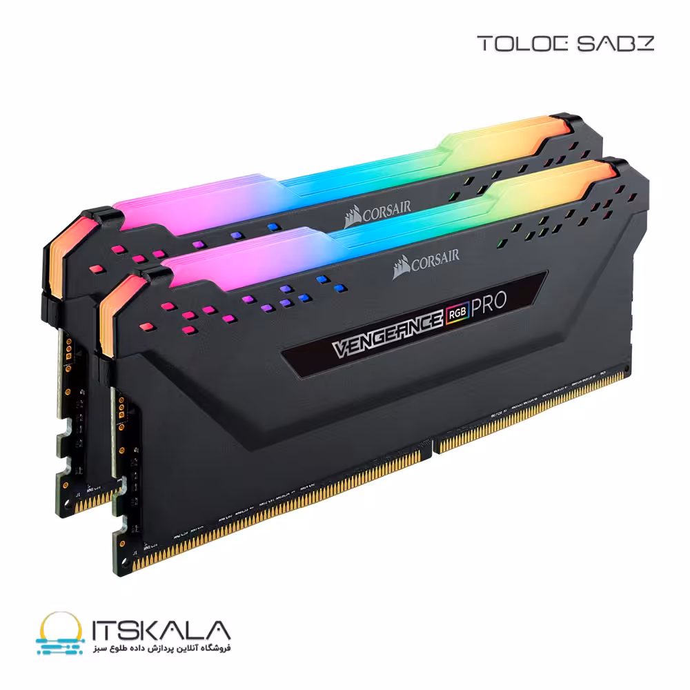 قیمت و خرید رم کرسیر CORSAIR VENGEANCE PRO RGB 64(2x32)GB DDR4 DRAM 3200 MHz CL16 | ITSKALA