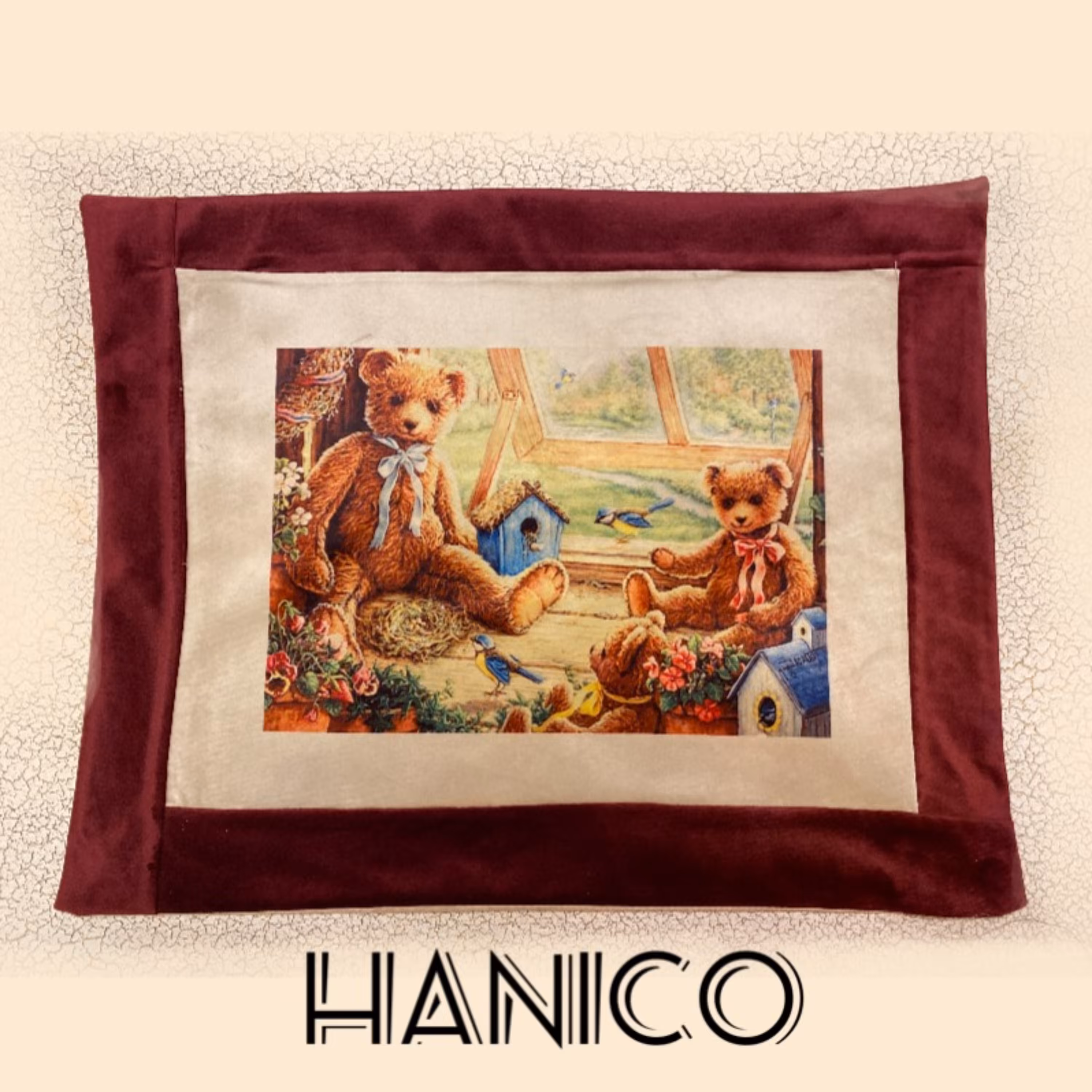 زیربشقابی مخمل کد111