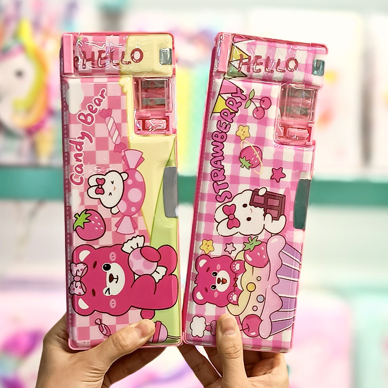 جامدادی کتابی مگنتی تراش دار جامدادی فانتزی جامدادی مگنتی جامدادی تراش دار جامدادی آهنربایی لوازم تحریر فانتزی 