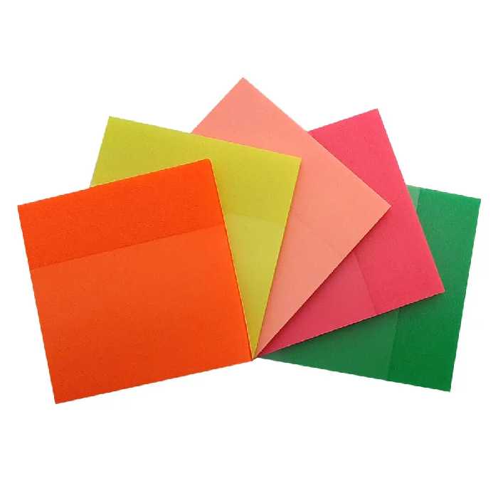 خرید کاغذ یادداشت چسب دار شفاف (استیک نوت) سایز 7.6 × 7.6 سانت بسته 50 برگی