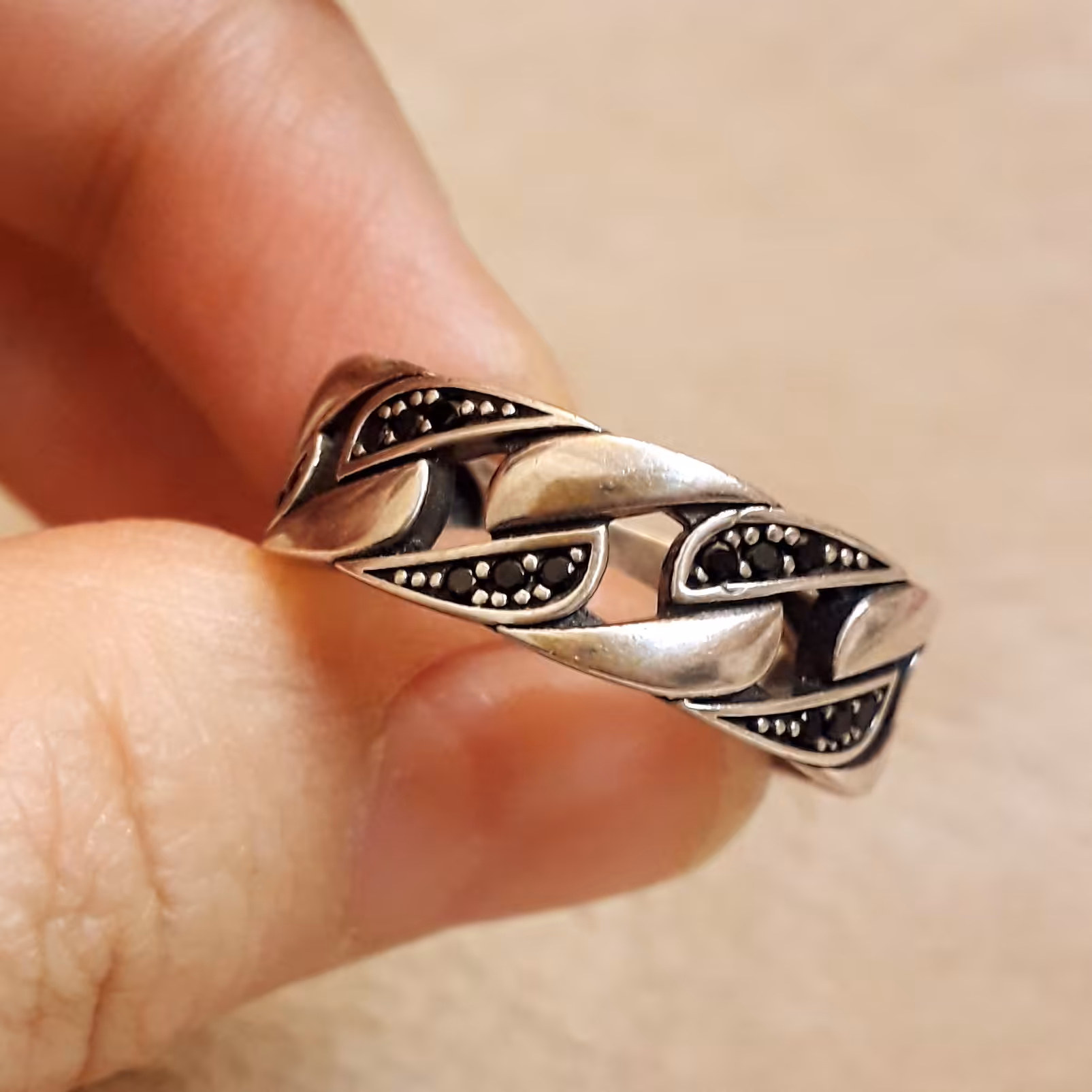 انگشتر نقره مردانه 15