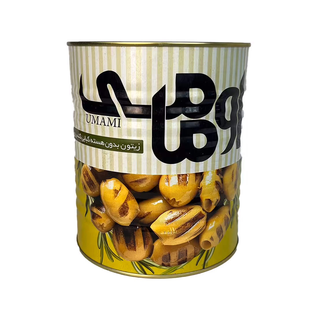 زیتون کبابی قوطی 3 کیلو اومامی