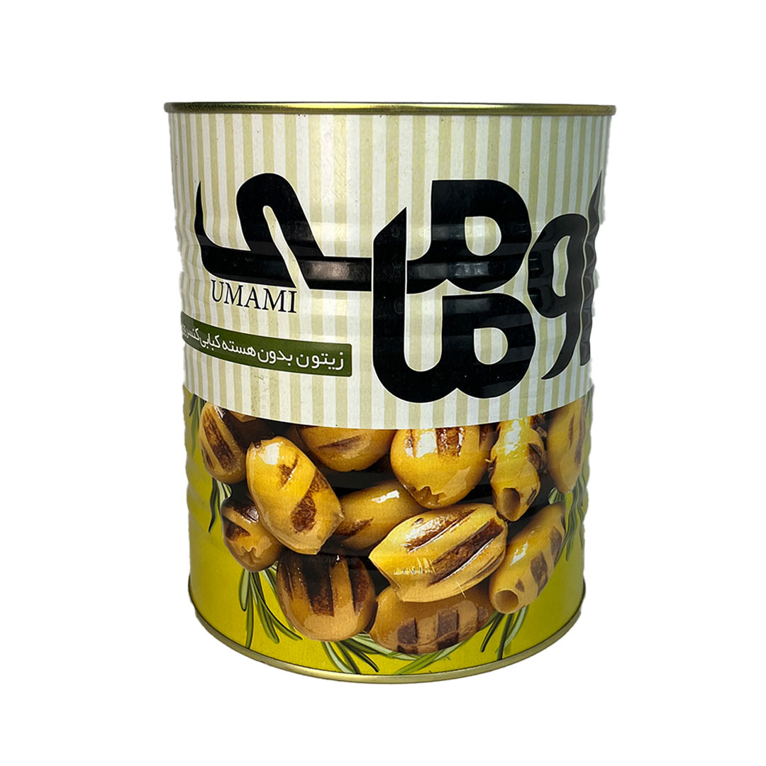 زیتون کبابی قوطی 3 کیلو اومامی