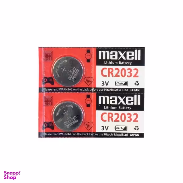 باتری سکه ای مکسل مدل CR2032 بسته 2 عددی