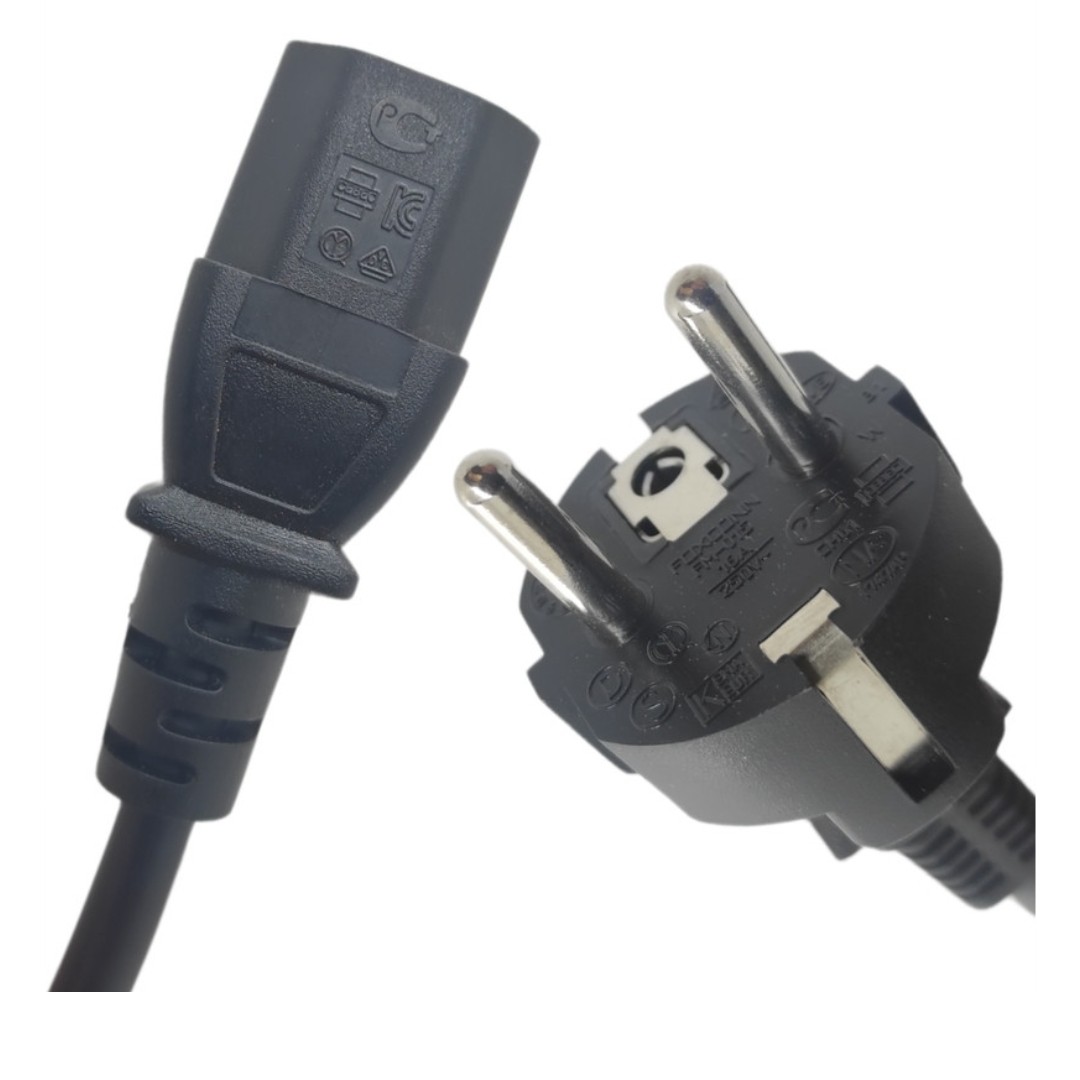 کابل برق سه پین منبع تغذیه کامپیوتر مدل 16A power طول 15 متر