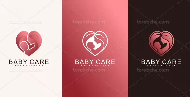 وکتور لوگو مراقبت از کودک | گرافیک با طعم تربچه