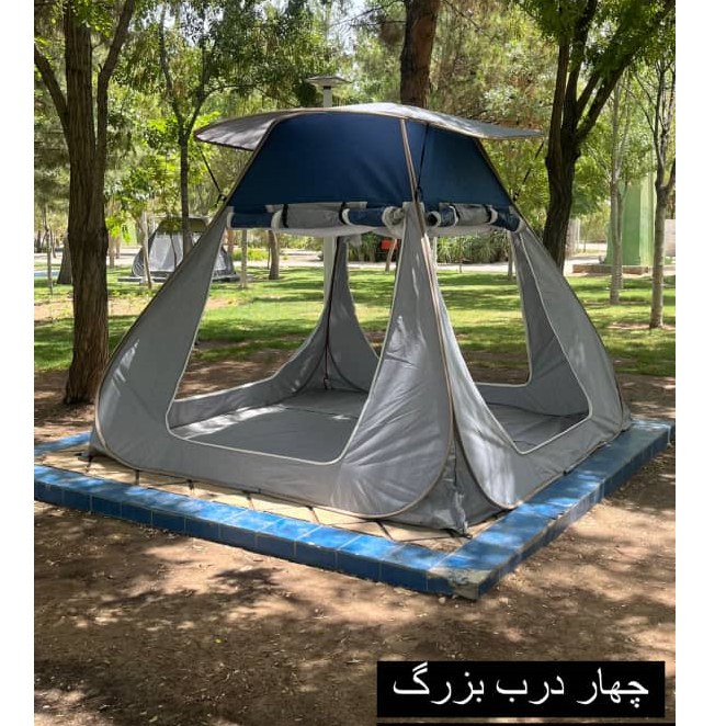 چادر مسافرتی و الاچیق 8نفره مکعبی مدل ریپس با درب های بزرگ و ارتفاع بلند کد172