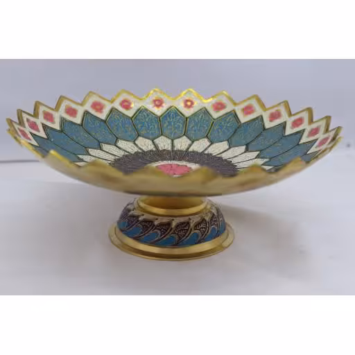 شیرینی خوری برنجی تخت مینا لب دالبر