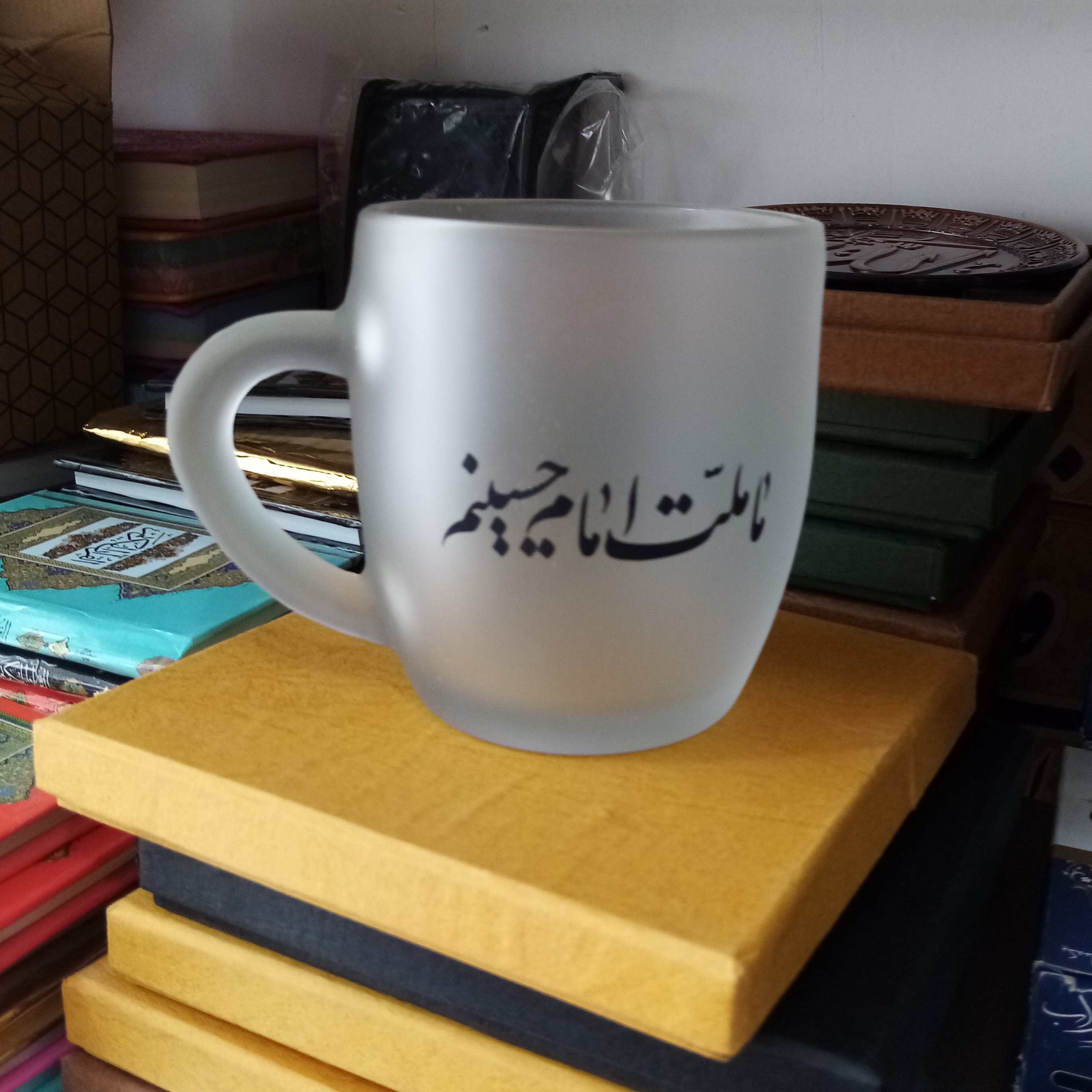 لیوان شیشه ای مقاوم طرح ما ملت امام حسینیم