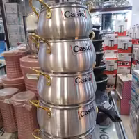 قابلمه ده پارچه دسته طلایی کاسیو 