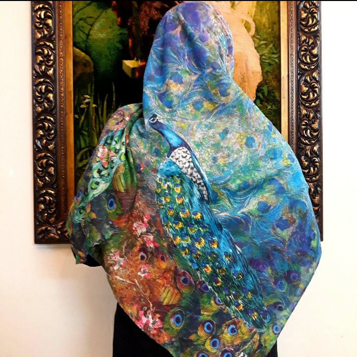 روسری طاووس نشان🦚