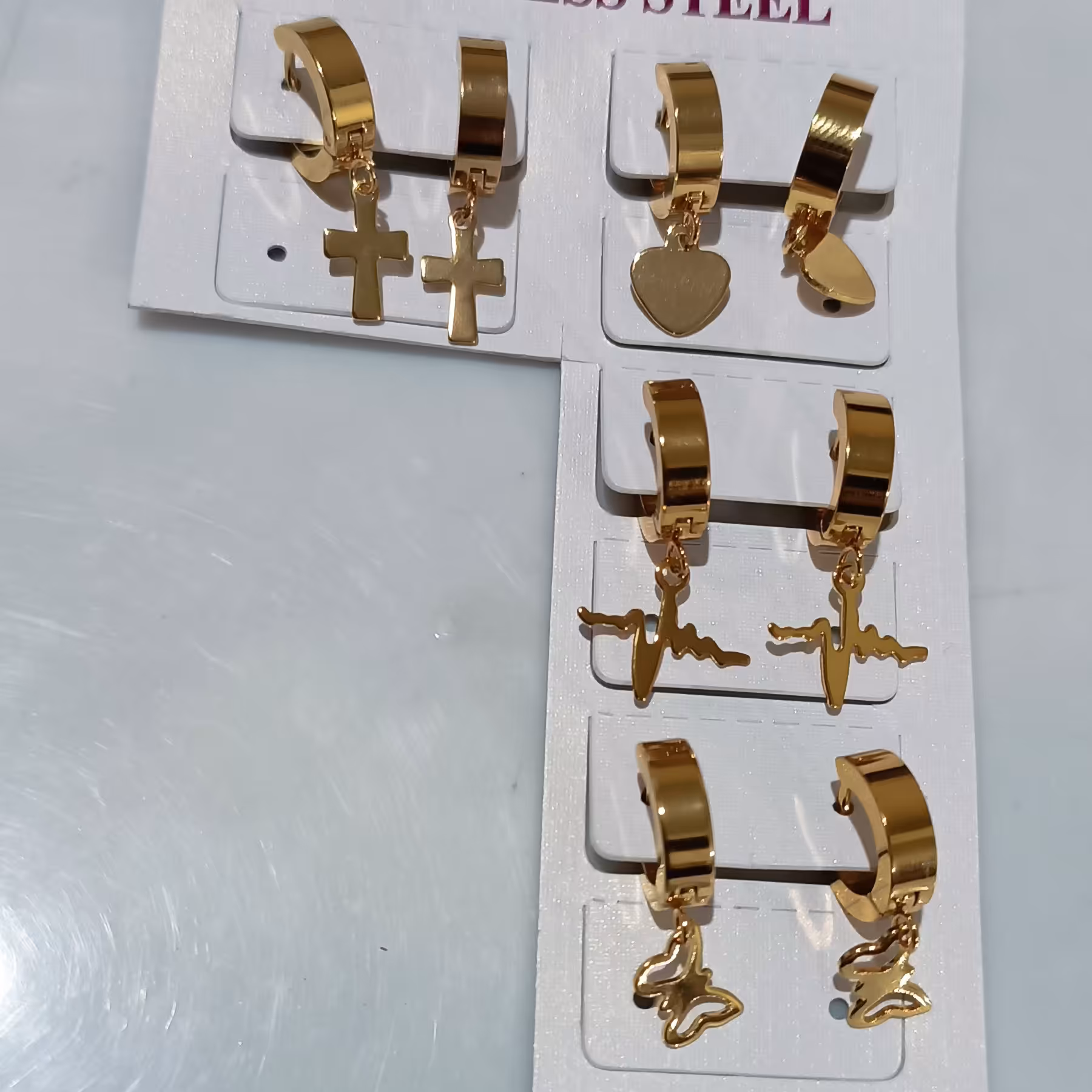 گوشواره استیل آویزی 