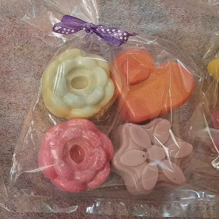 صابون دستساز طرح دارتزیینی چهارتایی