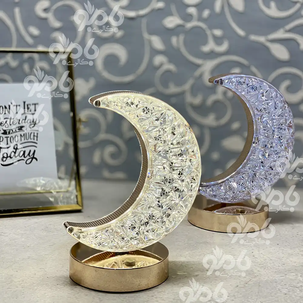 چراغ خواب لمسی کریستال ماه کد328