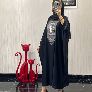 پانچو زنانه کرپ مدل سنتی