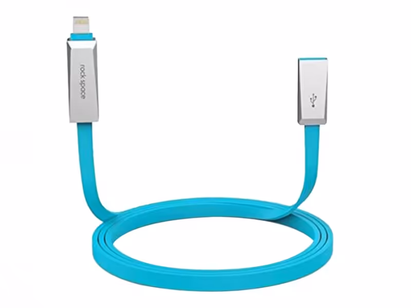 کابل دو سر راک Rock Blade 2in1 Flat Cable 1m