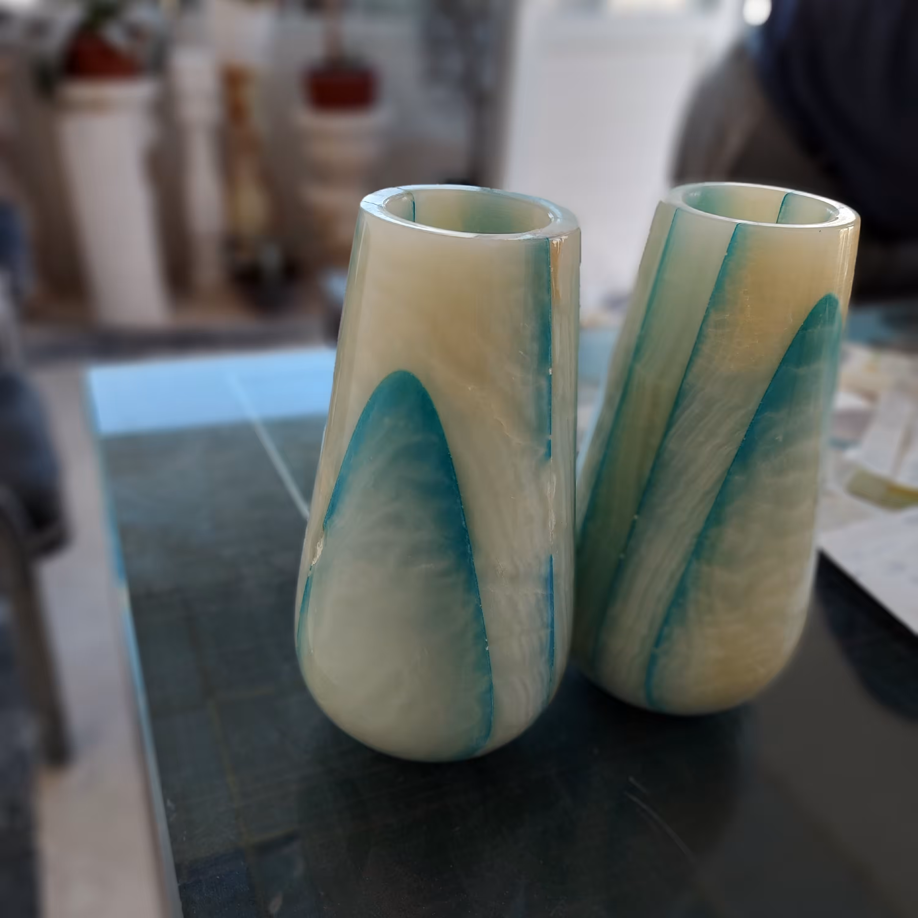 گلدان سنگی مرمر  عمده و تکی