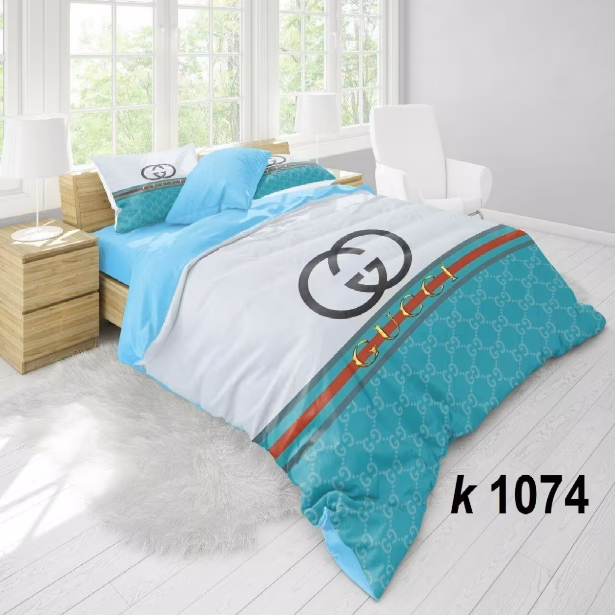 سرویس روتختی ترک إو turkev کد K-1074 دونفره 6 تکه