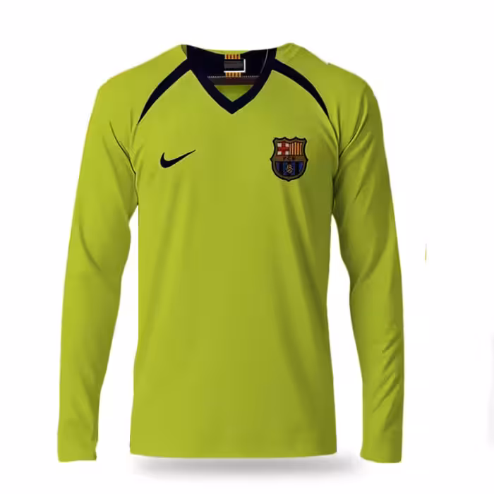 پیراهن کلاسیک دوم بارسلونا 2005 (آستین بلند)