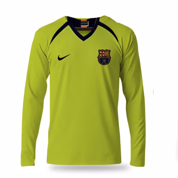 پیراهن کلاسیک دوم بارسلونا 2005 (آستین بلند)