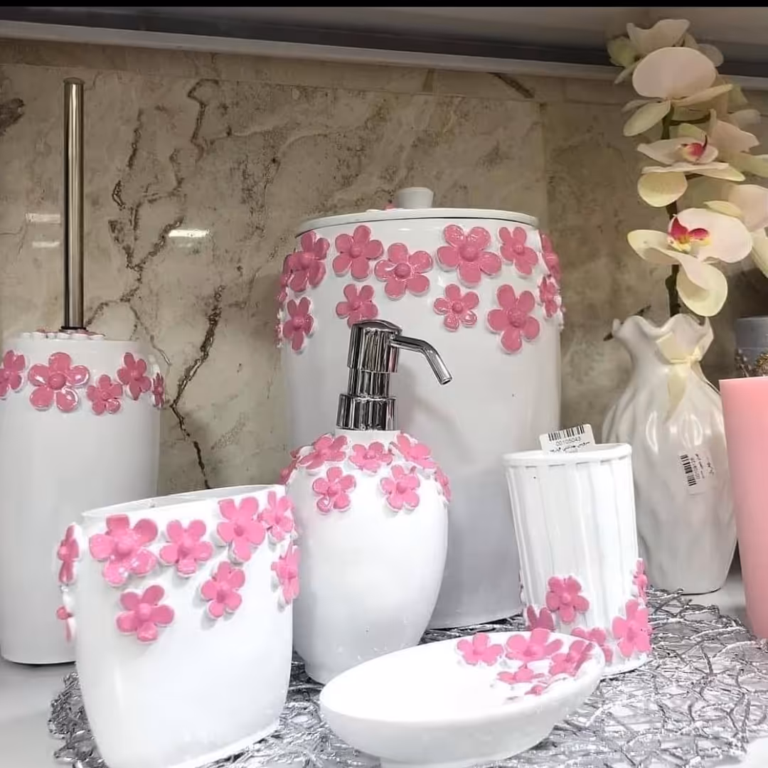 ست سرویس بهداشتی گل پنج پر