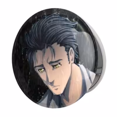 آینه جیبی خندالو طرح رینتارو انیمه اشتاینز گیت مدل تاشو کد 17471