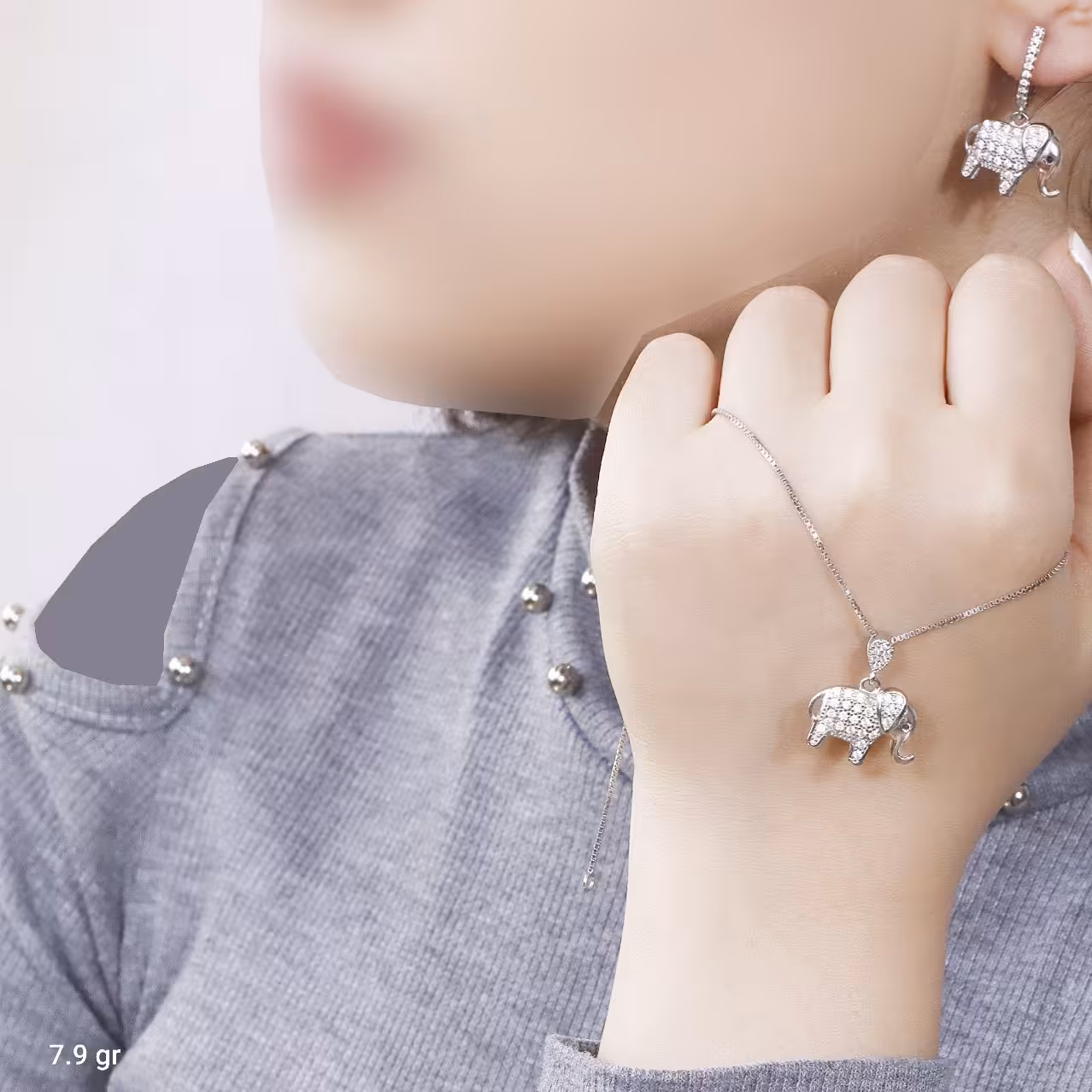 نیم ست  نقره میکرو  10135-8.5